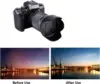 UV Filter Bayonet Lens Hood Cap + 2x Glass Screen Protector For Canon RF-S 18-150mm EF-M 18-150mm  STM Lens on EOS R7 R10 M50 II 3