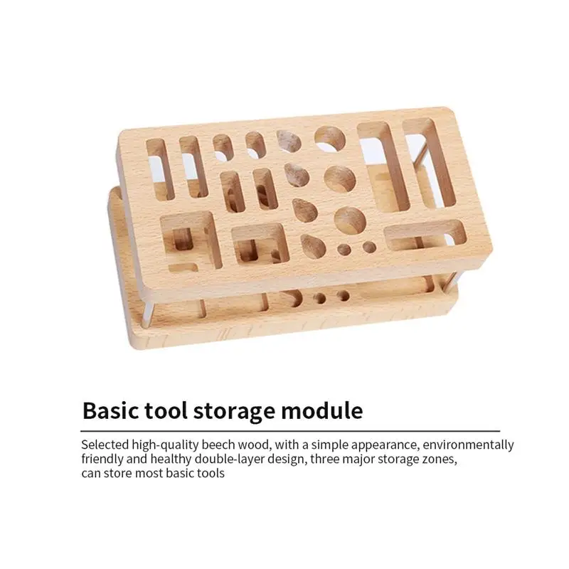 Wooden Model Tools Kit Organizer Rack For DIY Model Building Making Tool Storage Hobby Tools Holder Crafts Tools Rack Stand 3