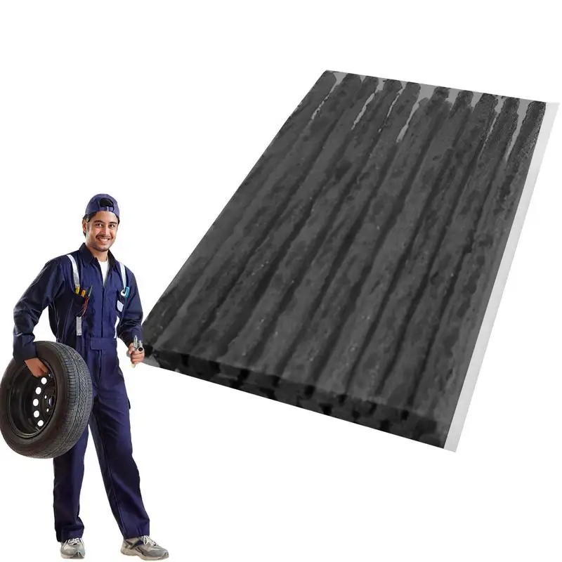 

Tire Repair Strips Tire Plugs Strings Heavy Duty Repair Strips Portable Convenient Tire Repair Plugs Automotive Tool For Trailer