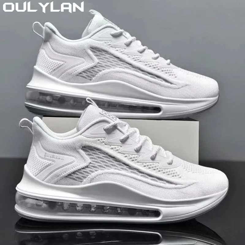 

Oulylan Fashion Sneakers Lightweight Breathable Comfortable Sport Shoe Lace Up Athletic Running Shoes for Men Walking Jogging