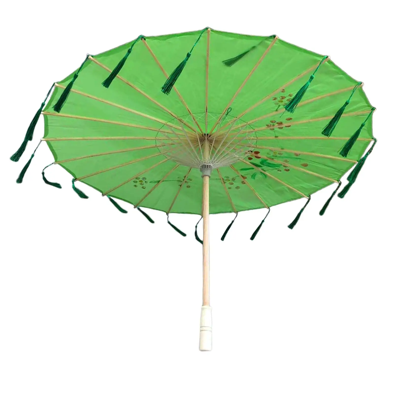 Retro Traditional Parasol Handmade Chinese Art Folding Oiled