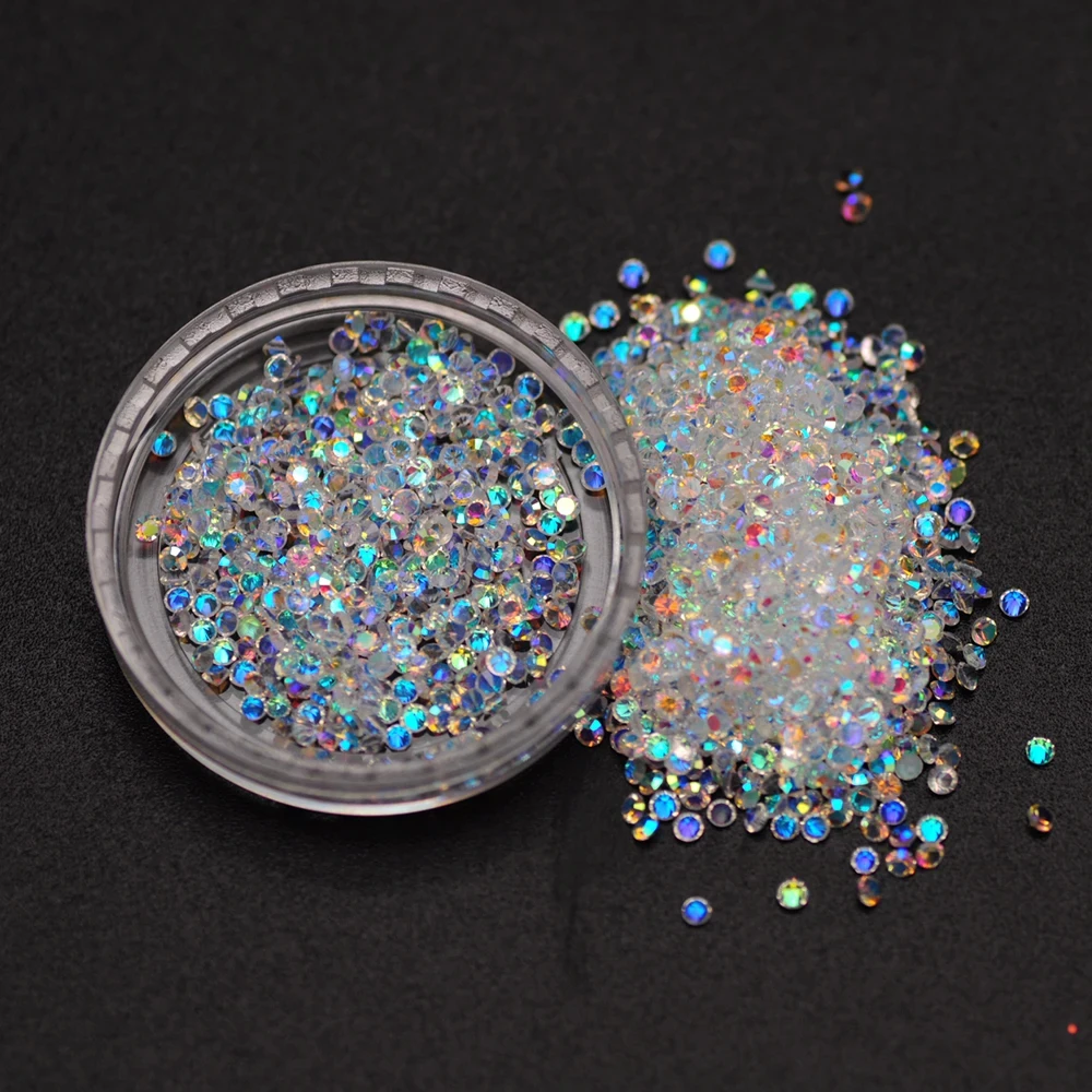 2880Pcs Pixie Crystal AB Nail Design Rhinestones Glitter Nail Charms Decorations Glass Strass Jewelry Making Stones Beads 4