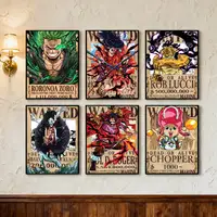 ⁦ملصقات جدارية (بوستر) لملصقات المطلوبين من أنمي "ون بيس" One Piece⁩ - الصورة ⁦3⁩