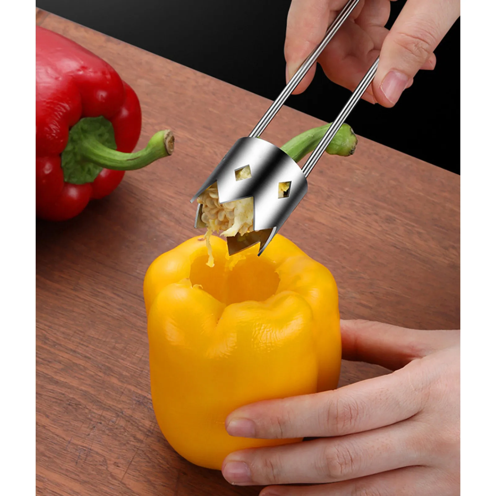 Stainless Steel Fruit Corer Apple Pear Corer Fruit Seed Core Remover Slicer Knife Kitchen Vegetable Gadgets
