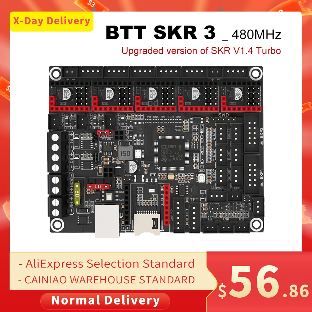 BIGTREETECH SKR 3 Motherboard TMC2209 TMC5160 Upgrade BTT SKR V1.4 Turbo 3D Printer Parts For Ender 3 V2 Ender5 Raspberr DIY Kit