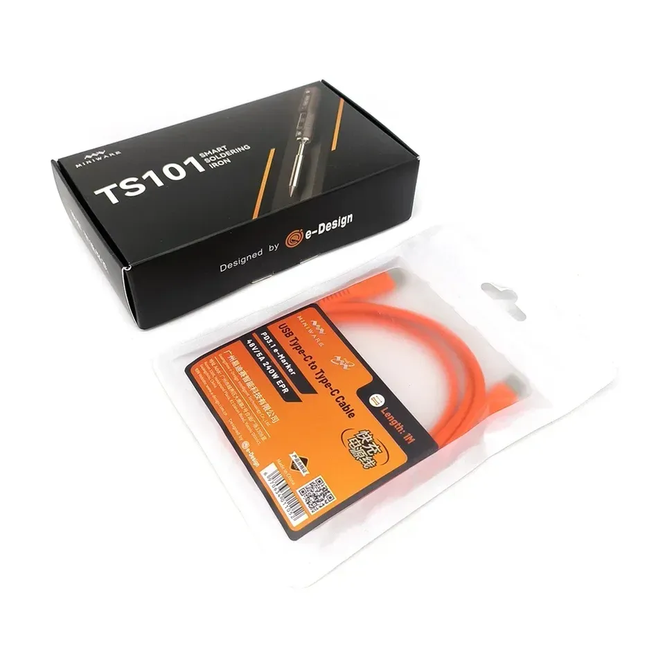 Miniware PD3.1 240W USB C to C Cable 5A Fast Charging Cable for TS101 MHP50 Smart Phone Earset Type-C Fast Charge Cable 1M