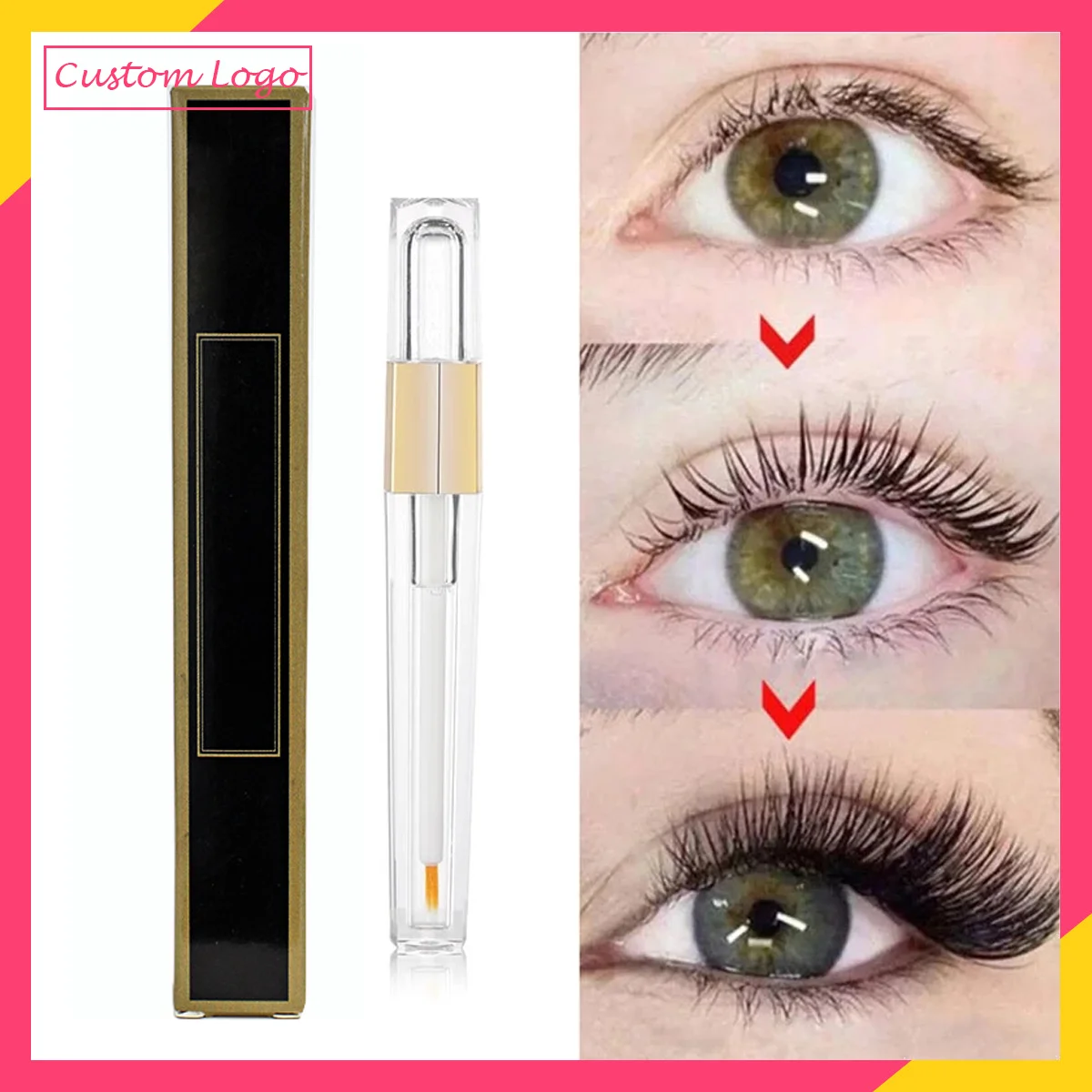 

Custom Logo Eyelash Growth Enhancer Natural Medicine Treatments Eye Lashes Serum Mascara Eyelash Lift Lengthening Eyebrow Growth
