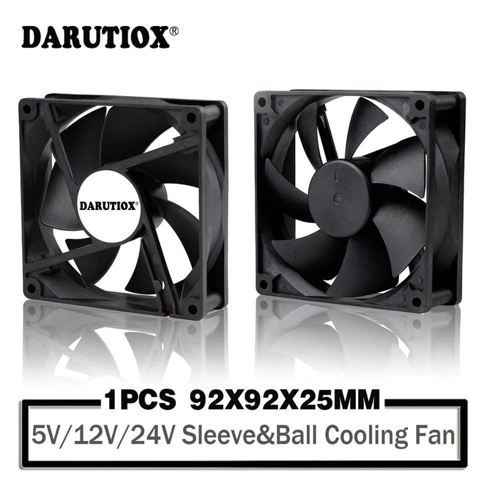 

92mm 9225 Cooling Fan DC 5V 12V 24V 92x92x25mm Cooler Fans PC Case CPU Brushless Cooler 9cm Sleeve/Dual Ball Bearing Radiator