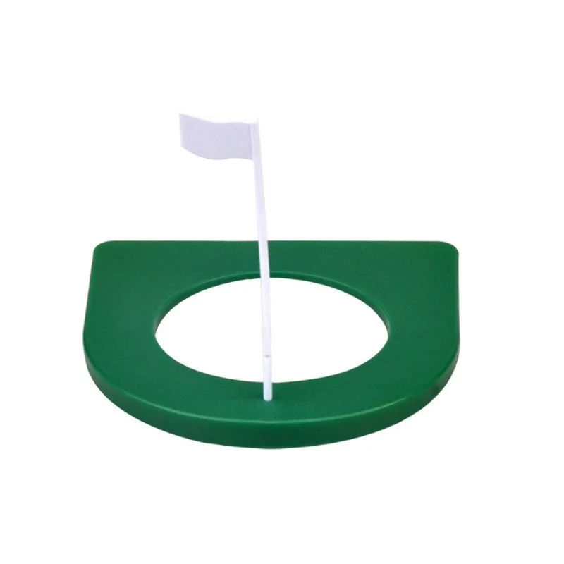 A Set Golf Putter Practice Tool Ep White Flag Putting Horseshoe Shaped Disc On The Green Outdoor Sports Brace Hole Cup Golf Hole 6