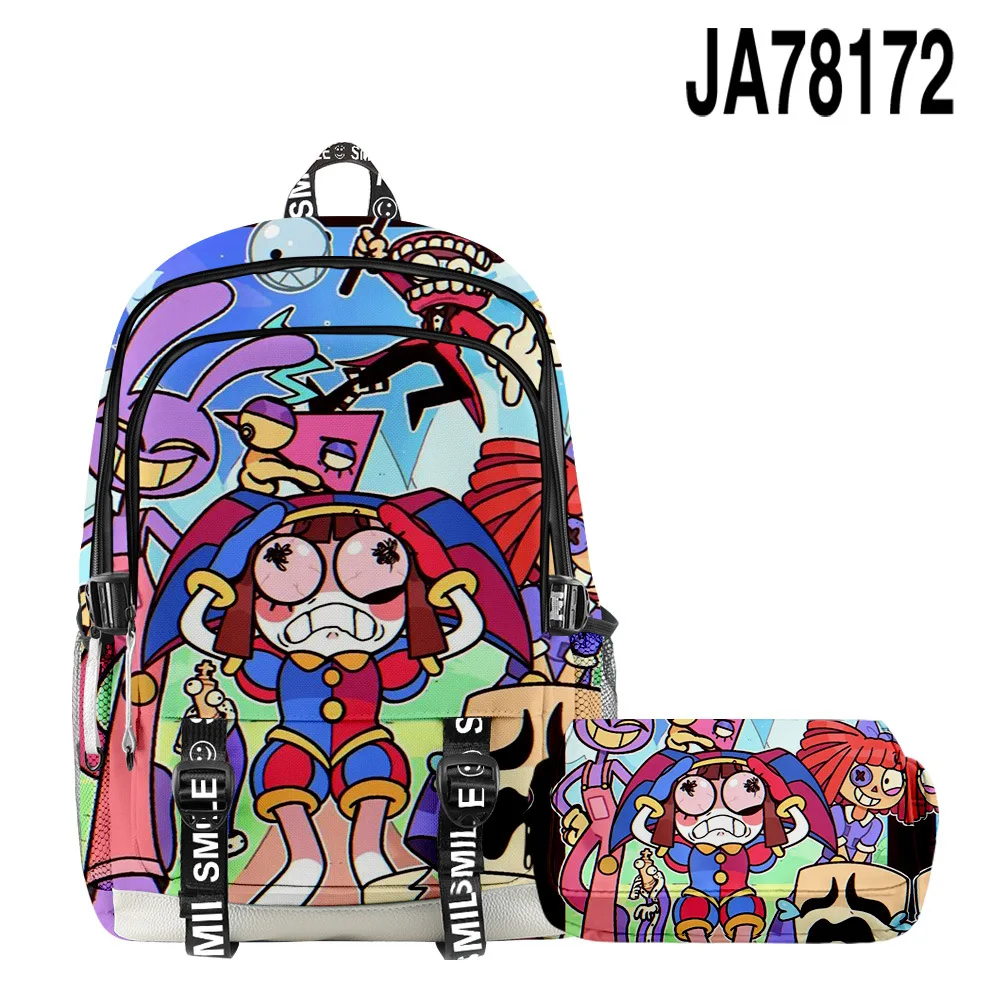 

The Amazing Digital Circus Magical Digital Circus Student Backpack School Bag Fashionable Simple Pencil Case Mochila Cool