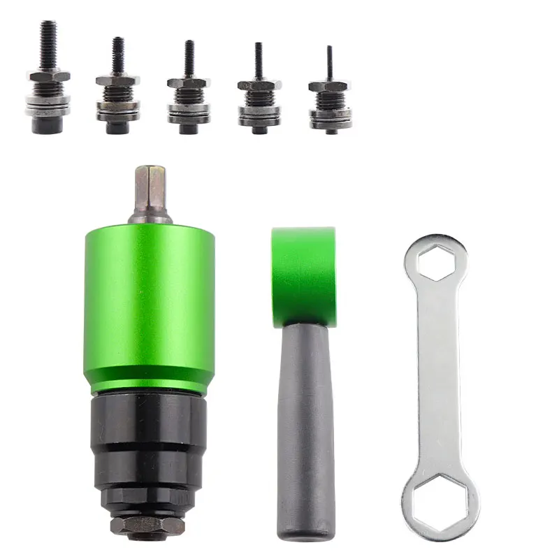 HIFESON M3 M4 M5 M6 M8 Electric Rivet Tool Aapter Manual Rivter Handheld Rivet Gun Connector Kit For Flat Nuts