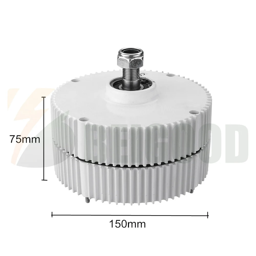 BEIGOOD-Générateur à aimant continu, basse vitesse, 2KW, 3KW, 5KW, 12V, 24V, 48V, utilisation pour éolienne, turbine à eau