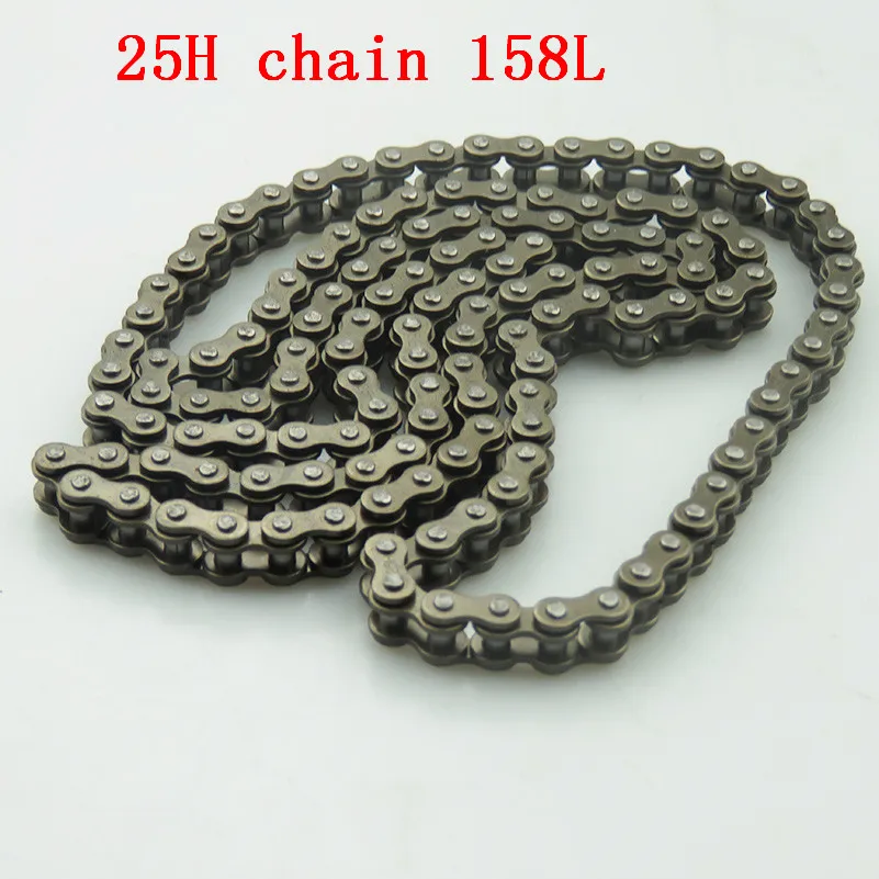 25H 158L with 68T tooth 26 mm rear sprocket 7T pinion For 47cc 49cc ATV Quad Mini Dirt Pocket Bikes Minimoto