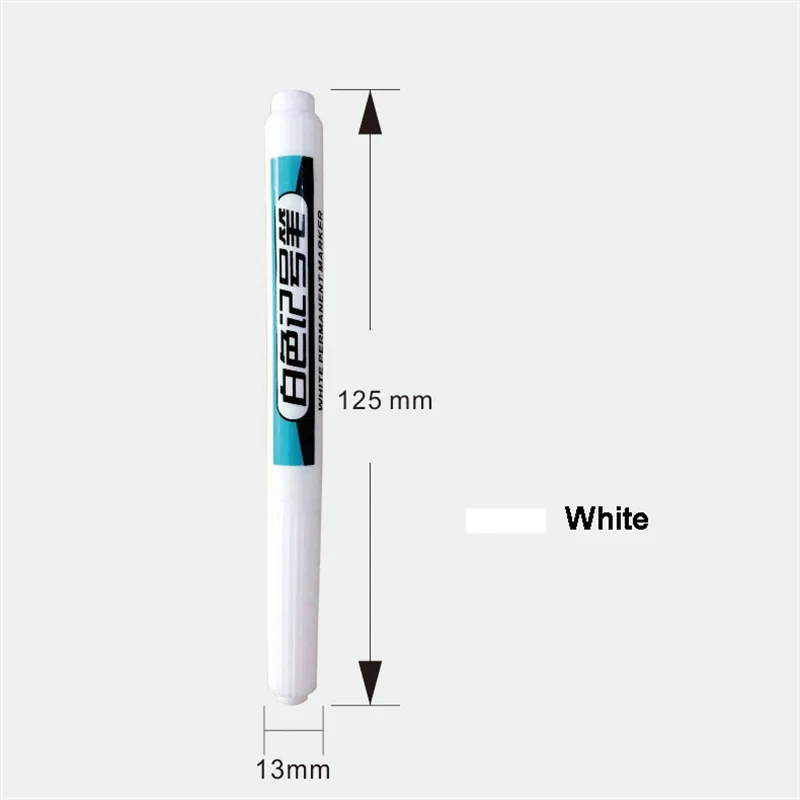 Stylo marqueur blanc Permanent pour peinture au sol, menuiserie, peinture  sur roche, artisanat, matériel mural, mousse, polyvalent - AliExpress