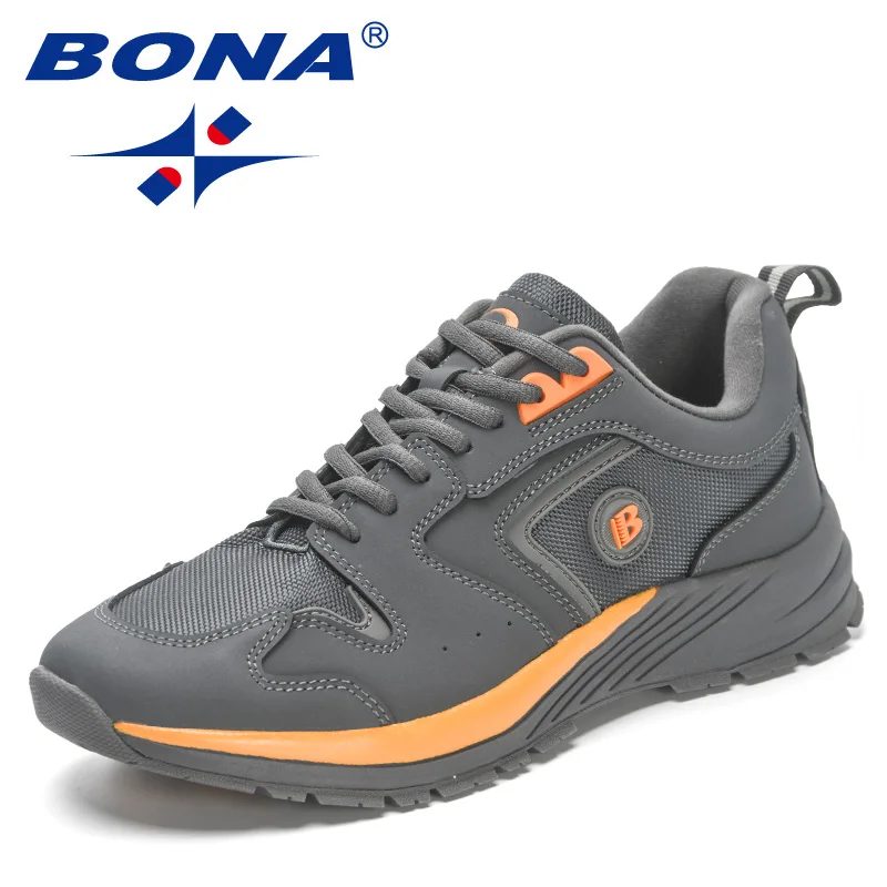 

BONA New Arrival Classics Men Sport Shoes Lace Up Outdoor Jogging Shoes Free Shipping Style Men Running Shoes