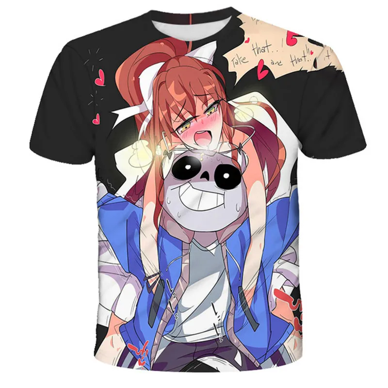Tshirts Summer Fashion Skeleton Brother T shirt Game Undertale
