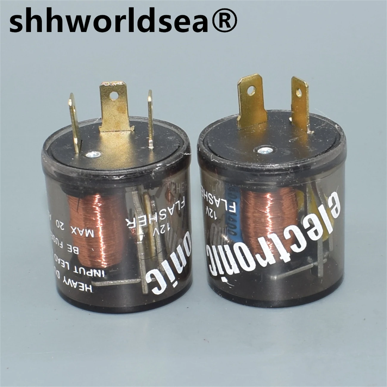 Shhworldsea 2-контактный 3-контактный автомобильный мотоциклетный светодиодный мигающий реле 12 в электронный Регулируемый поворотный сигнал со светодиодный Ной подсветкой