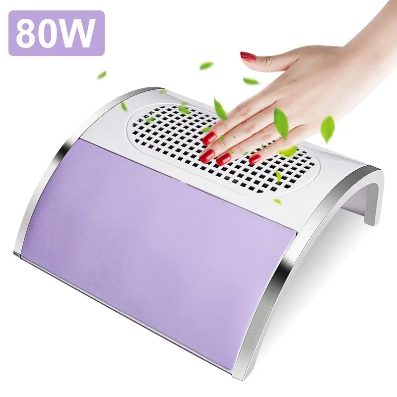 80W Nail Dust Collector Absorber For Nail Low Noise Nail Vacuum Cleaner