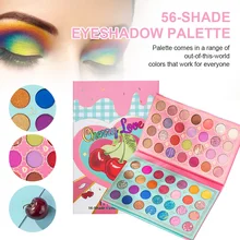 

56 Colors Eyeshadow Palette Waterproof Long Lasting Korean Makeup Powder Palette High Pigmented Eye Shadow Makeup Pallet