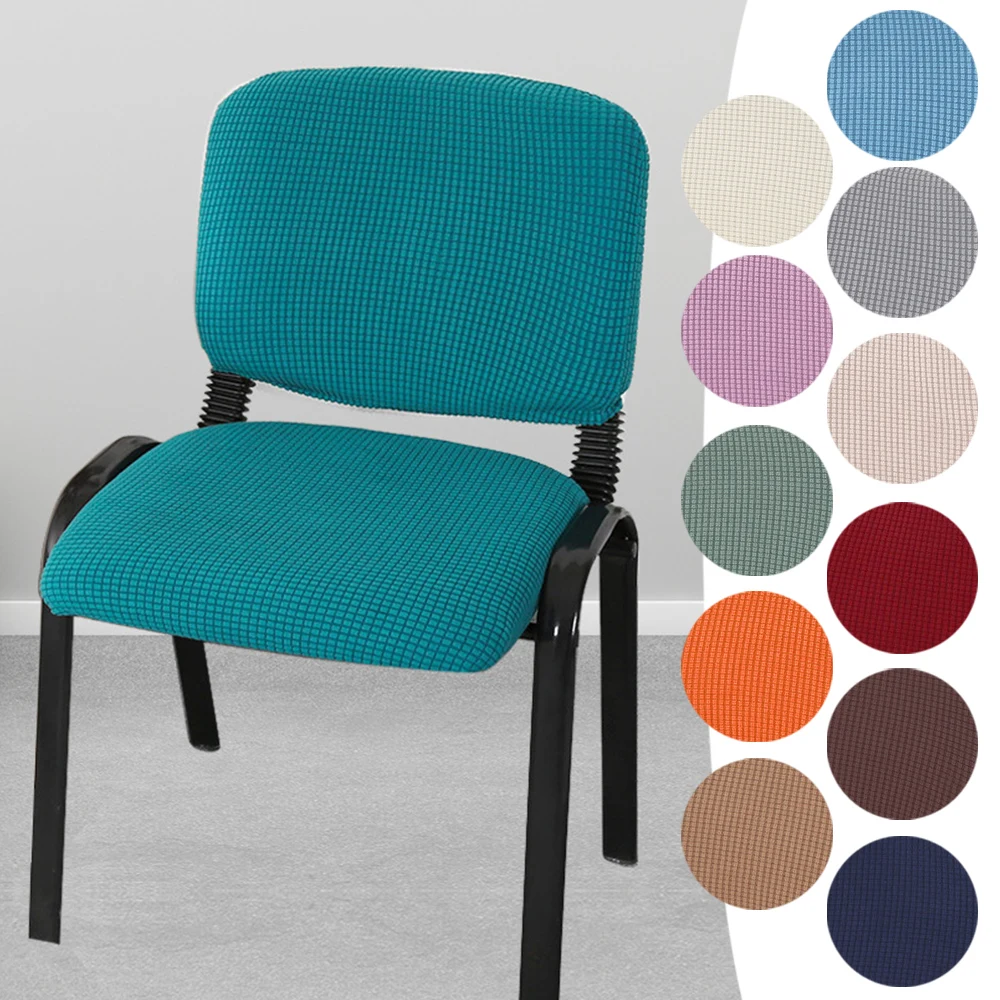 

Jacquard Split Office Chair Cover Elastic Spandex Computer Chair Slipcovers Stretch Gaming Seat Covers for Study Room Home Hotel