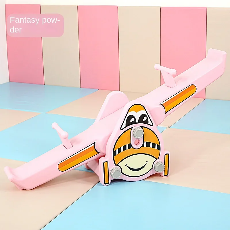Children Double Rocker Seesaw Indoor Outdoor Toys Plane Seesaw