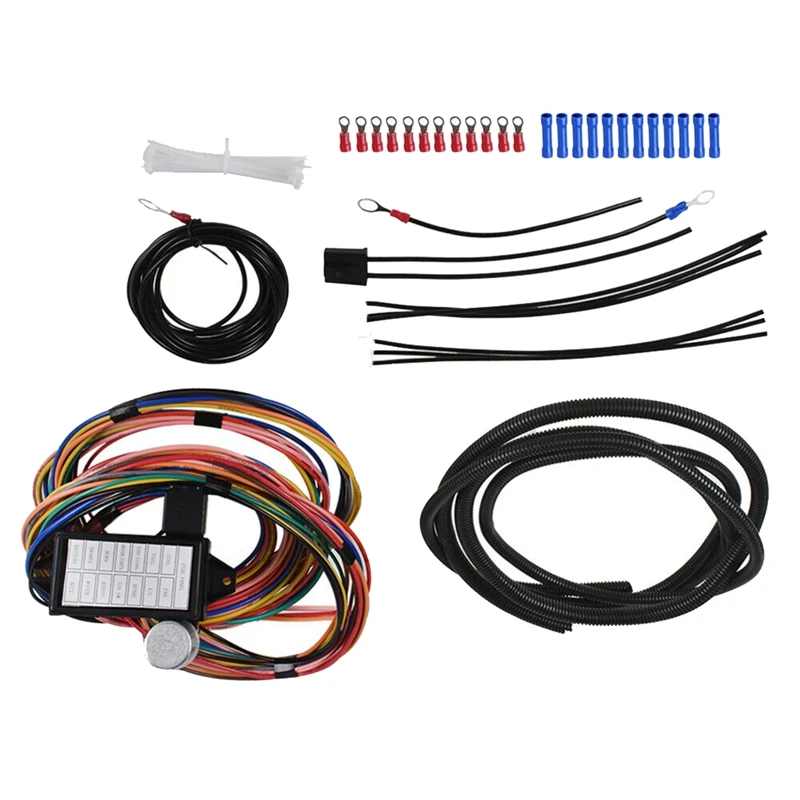 

14 Return Wire Harness Universal Models Car Wire 12V Voltage Return Wire Harness Kit