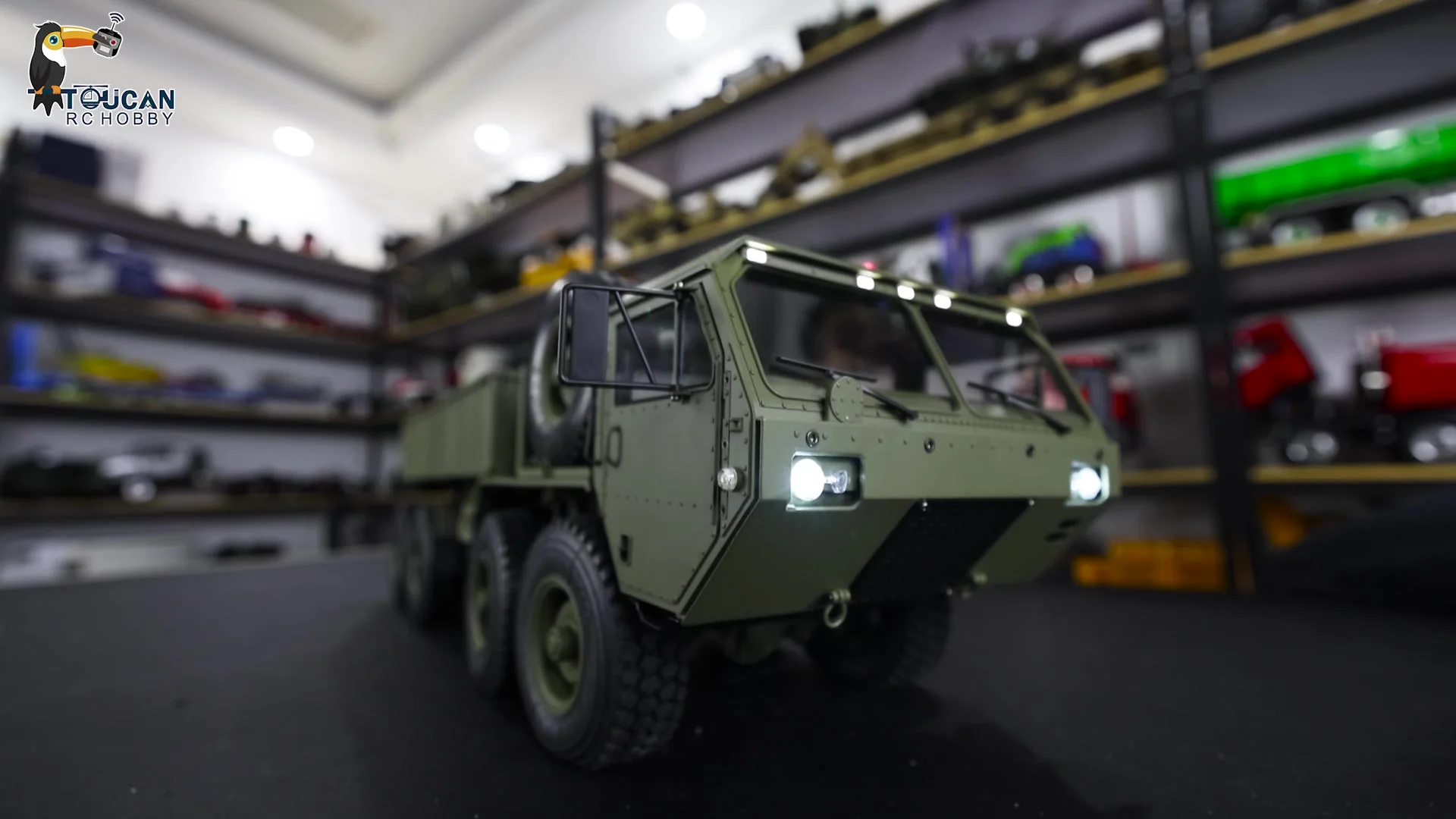 Радиоуправляемый военный грузовик Wheelfun 1/12 металлический