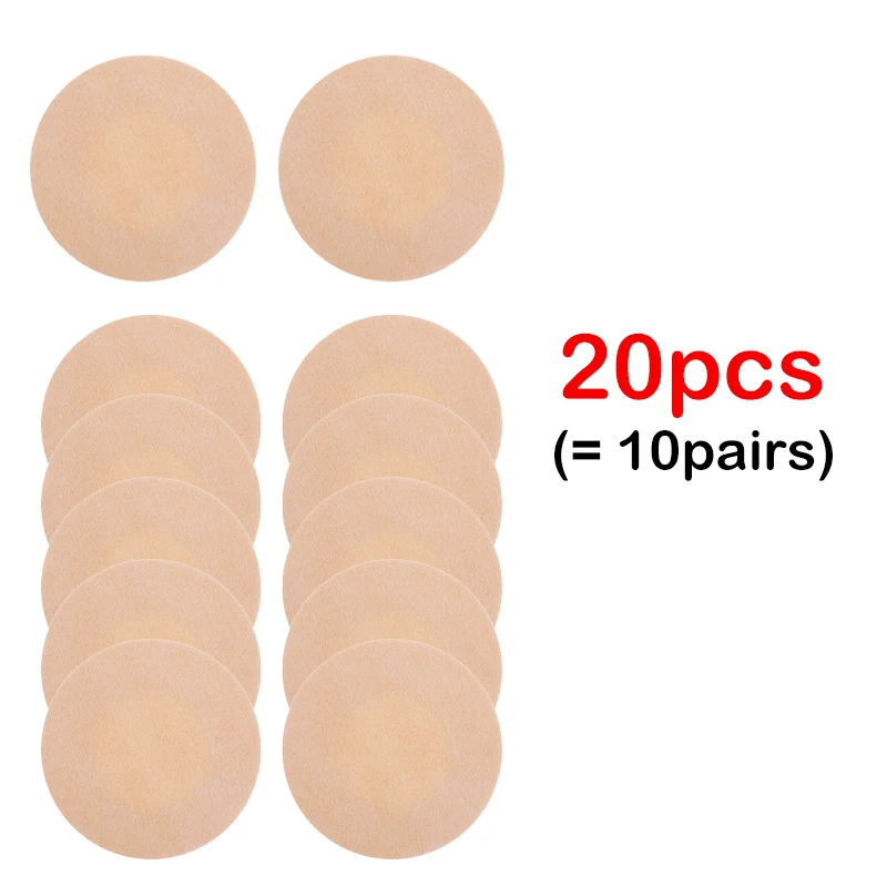 10Pair Lift Silicone Self Adhesive Nipple Cover Invisible Breast Bra Pad  Pasties 