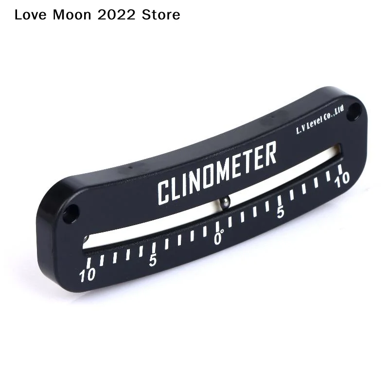 보트 측정 장비용 1개 소형 RV 레벨 경사 지시기 0-10 °   힐 앵글 클리노미터 휴대용 해양 경사계