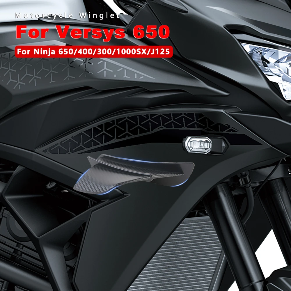 

Спойлер крыльев мотоцикла из АБС-пластика для Kawasaki Ninja 400 1000SX 300 Versys 650 ZX10R ZX6R J300 GTR 1400, аксессуары