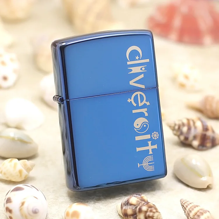 

Оригинальная зажигалка Zippo, медная, ветрозащитная, синяя