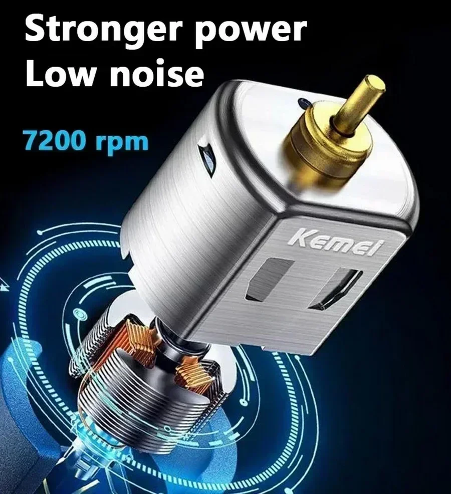 Kemei KM-2296 Hair Clipper Kit Men's Electric Shaver Hair Trimmer Machine Professional Hair Cutting Machine 5