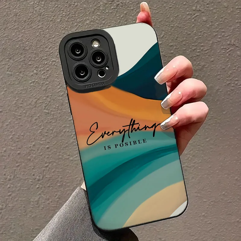 Vibrant Multi-Colored Striped Inspirational Quote Phone Case Cover