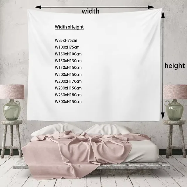 Tapisserie à personnages multiples Sanrio – Décoration vive et animée, tissu de fond pour salon et chambre à coucher, sans lumières 6