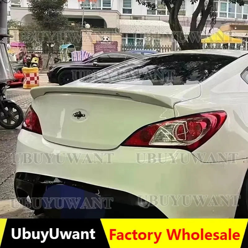 

2009 2010 2011 2012 For Hyundai Tiburon Genesis Coupe Spoiler Wing High Quality Carbon Fiber Material Unpainted/Gloosy Black