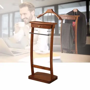 Suit Valet Stand con cassetto Appendiabiti Stand Appendiabiti Organizer Appendiabiti Appendiabiti da pavimento Supporto per appendiabiti Sistema di stoccaggio 1