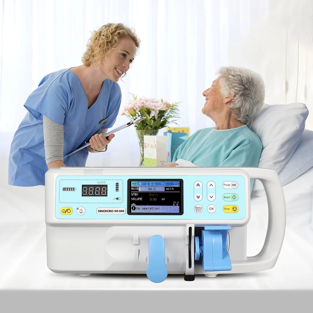 

SH-509i Portable Digital Syringe Pump LCD Display Single-channel Real Time Electronic infusion Syringe Pump Medical Device