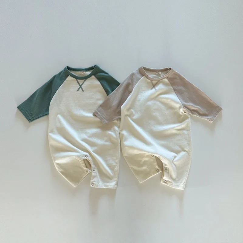 

4953B Newborn Clothes Boy's Jumpsuit 2023 Spring and Autumn Comfortable and Casual Jumpsuits Girl's One Piece Clothes