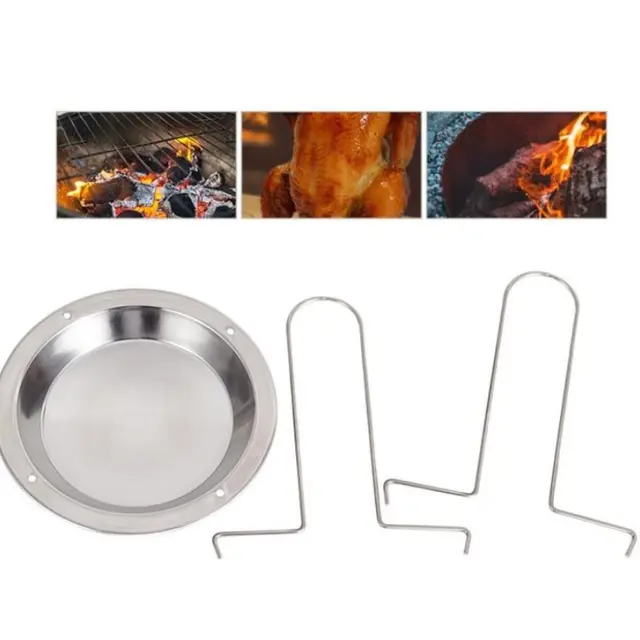 1Set Barbecue Grillezés Sütés Főző Edények Nem Tapadó Csirke Pörkölt Állvány Tál Bbq Tartozékok Szerszámok Konyhai Eszközök - Image 2