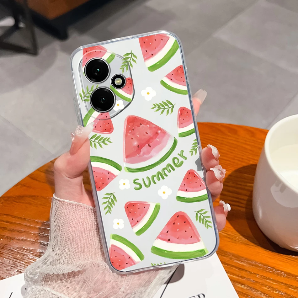 Gradient Color Transparent Back Cover - Soft, Slim Silicone Anti-Drop Phone Case