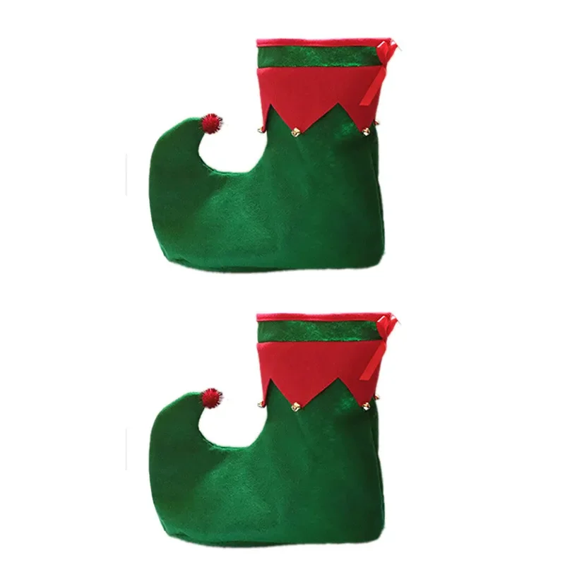 One Pair Adult Elf Boots for Christmas Party