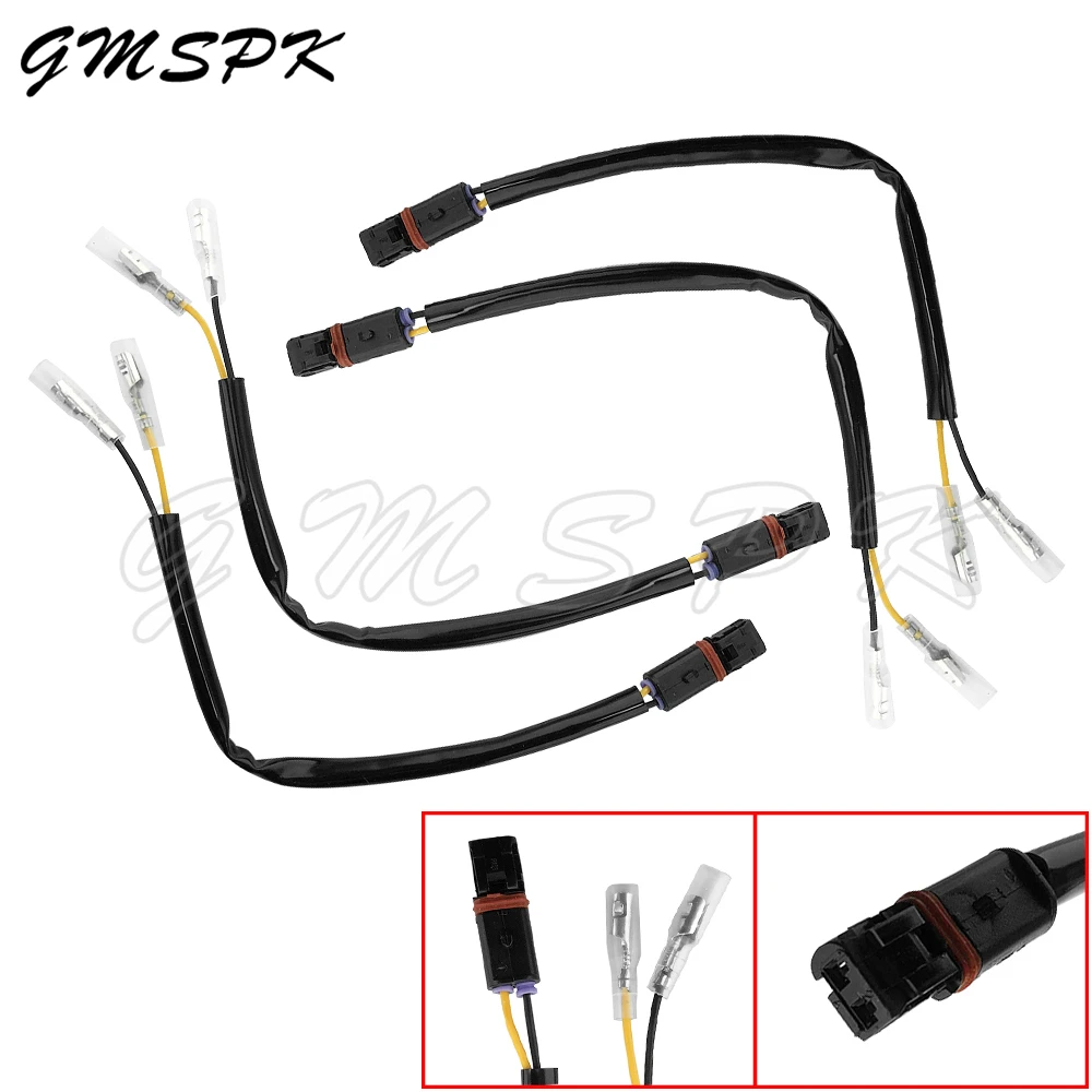 

2/4pcs Fit for BMW R1250 R1200 G310 F750 F850 GS/ADV F900 R/XR S1000RR Turn Signal Cable Wire Adapters Indicator Plug Connector