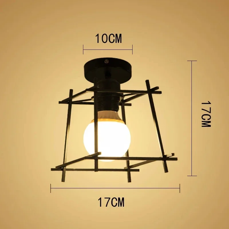 

Modern Ceiling Light Vintage industrial Ceiling Lamp Shade Retro Loft Plafonniers Indoor Lighting Living Room Kitchen Home Decor