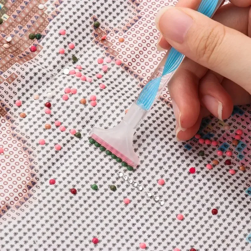 5D Diamond Painting Pen Spiral Flower Resin Point Drill Pens  Diamond Painting Pen DIY Crafts Cross Stitch Painting Accessories