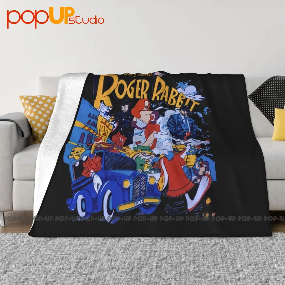 Who Incorniciato Roger Rabbit Movie Blanket Peluche Raschel Nap Coperta Faux Fur Throw Home Decotation
