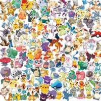 Pokemon adesivi laptop valigia skateboard telefono set 50/100/200 pezzi 4-8cm 13
