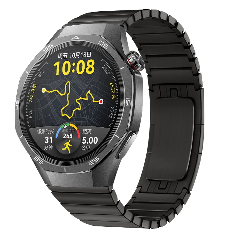 سوار فولاذي غير قابل للصدأ لساعة هواوي 5 46 مللي م...