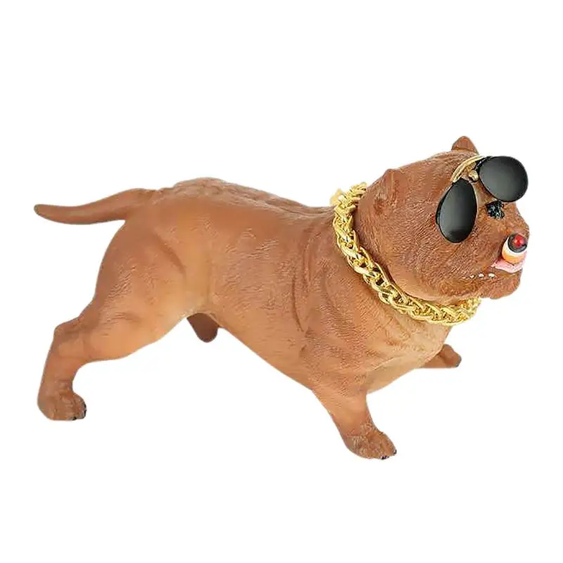 

Украшения для приборной панели Bully Dog украшение интерьера автомобиля модная забавная игрушка собака с необработанной цепью украшение автомобильные аксессуары