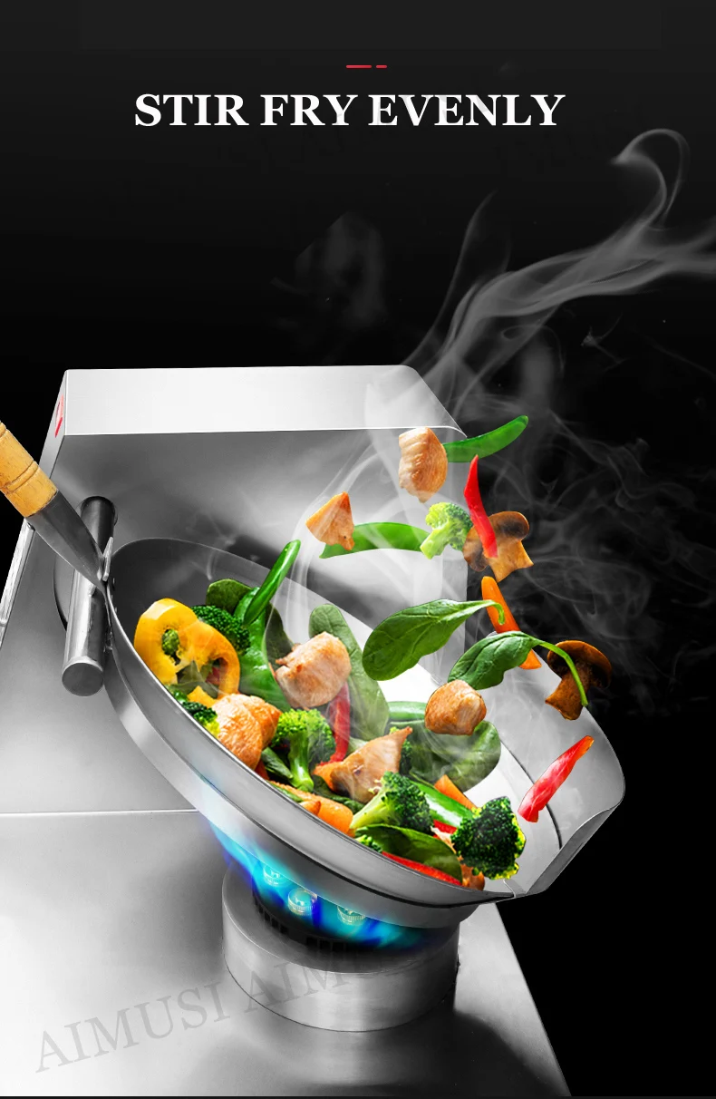 Description Picture 4 of itemAutomatic Wok Machine Gas Appliance Electric Commercial Food Stir Fry Wok Robot Fried Kitchen Automatic