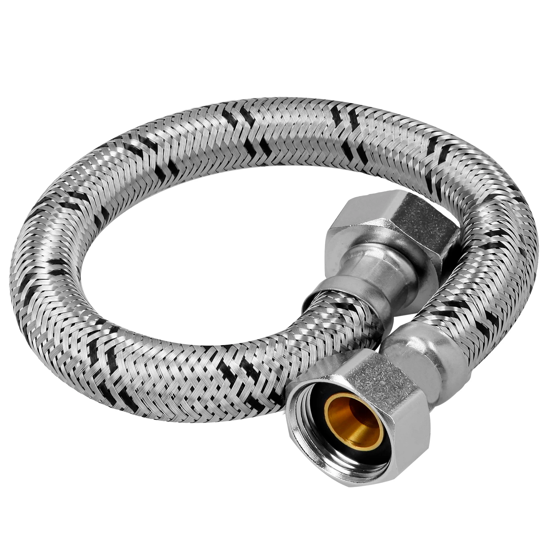 Manguera para boiler, acero inox, 3/4'x3/4', 80 cm, FOSET 49133